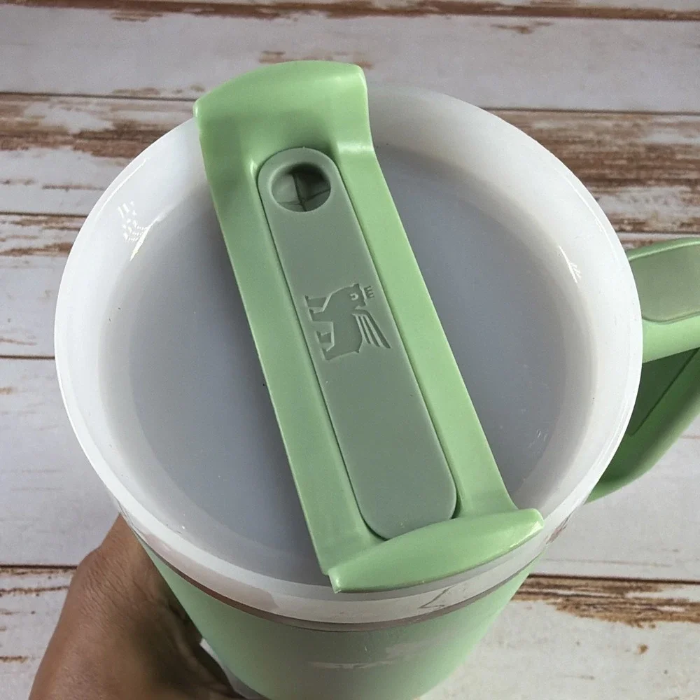 Stanley Quencher 40 oz FlowState Jade Green Tumbler Handle Cup Lid NO STRAW - Picture 7 of 7